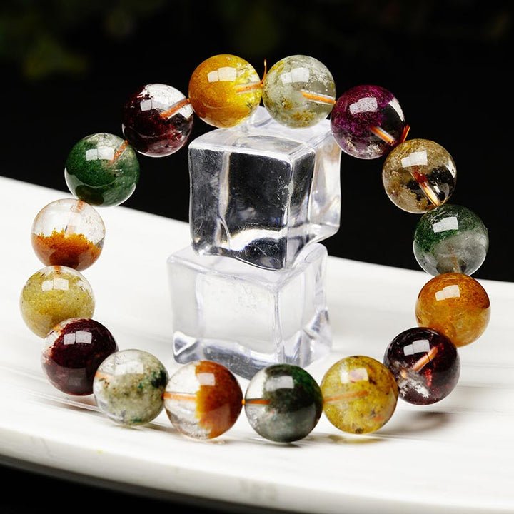 Buddha Stones Natural Various Gemstone Crystal Love Bracelet - image 1