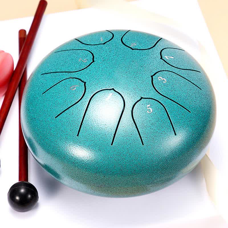 Buddha Stones Steel Tongue Drum Sound Healing Meditation Yoga Drum Kit - Green - image 0