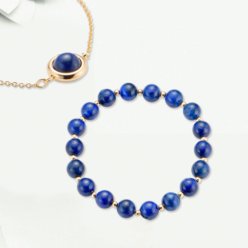 Buddha Stones Sun Stone Strawberry Quartz Crystal Positive Bracelet - image 40