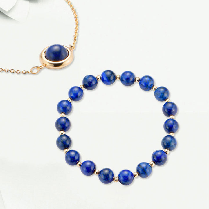 Buddha Stones Sun Stone Strawberry Quartz Crystal Positive Bracelet - image 40