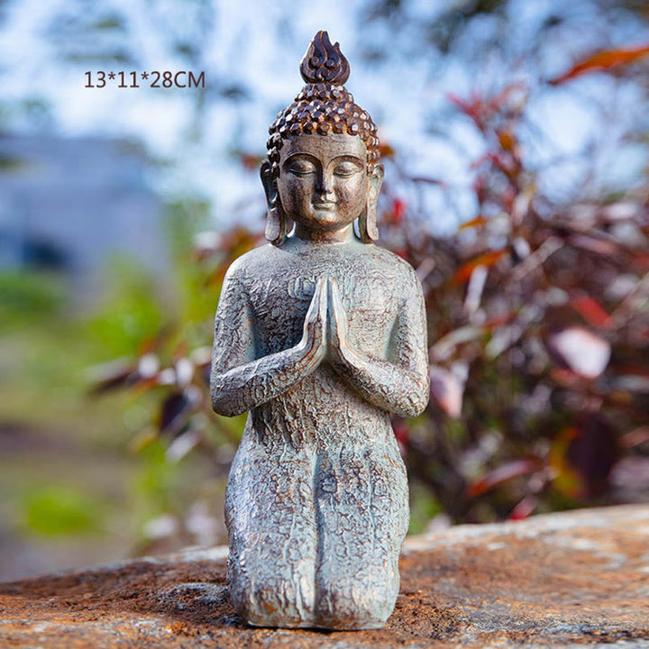 Buddha Stones Meditating Zen Buddha Serenity Resin Statue Figurine Home Decoration - image 13