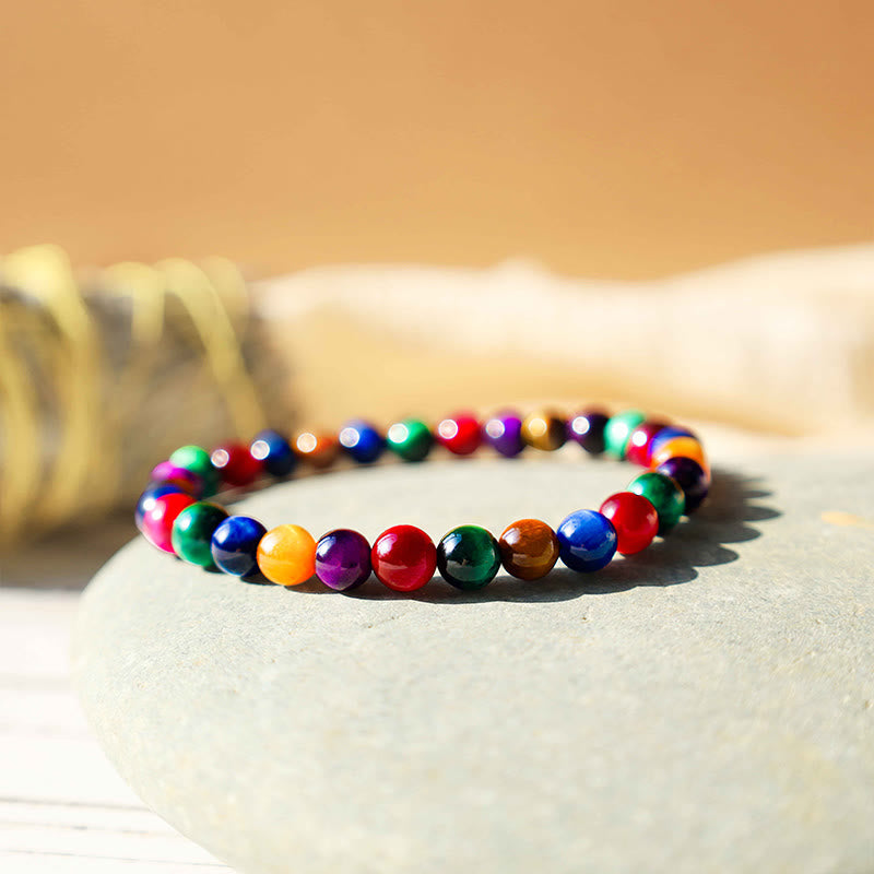 Buddha Stones Tiger Eye Resolve Courage Bracelet - image 1