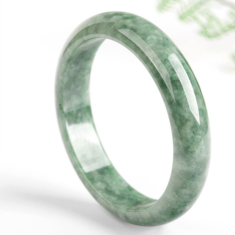 Buddha Stones Natural Jade Luck Wealth Bangle Bracelet - image 3