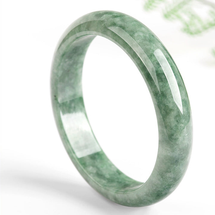 Buddha Stones Natural Jade Luck Wealth Bangle Bracelet - image 3