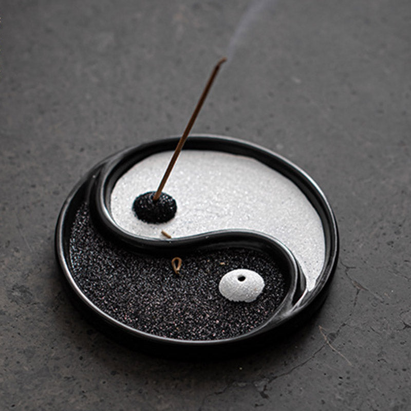 Buddha Stones Yin Yang Zen Balance Incense Holder - image 2