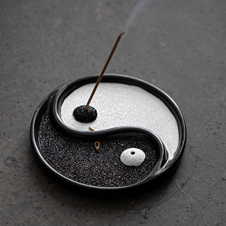 Buddha Stones Yin Yang Zen Balance Incense Holder - image 2