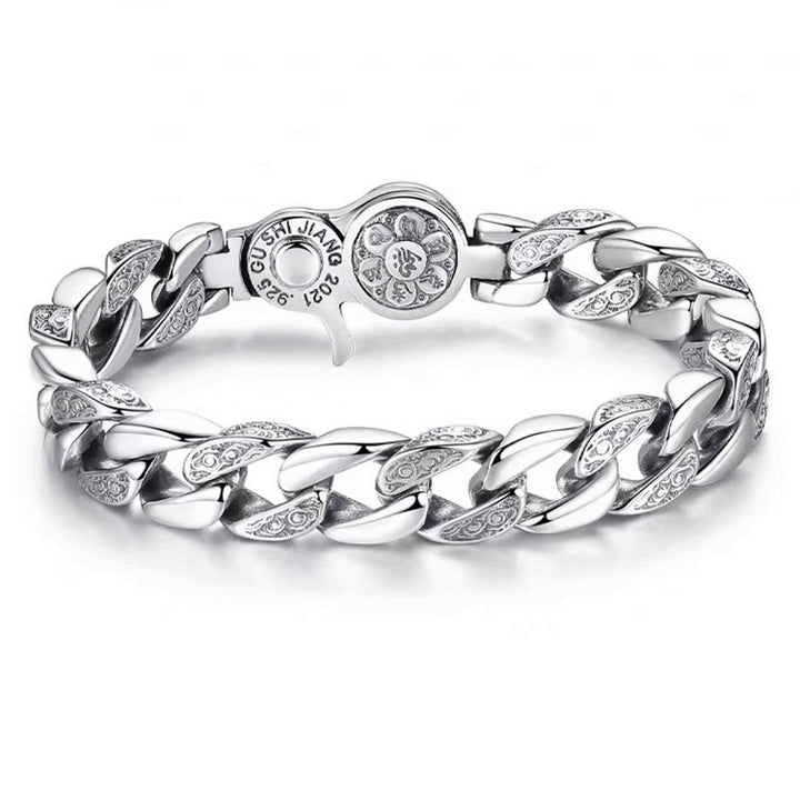 Buddha Stones Tibet Om Mani Padme Hum Double Dorje Vajra Creativity Bracelet - image 4