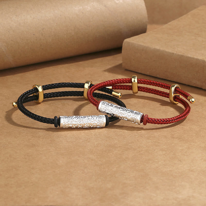 Buddha Stones Tibet Handmade Tai Sui Rope Protection Strength Braided Bracelet - image 4