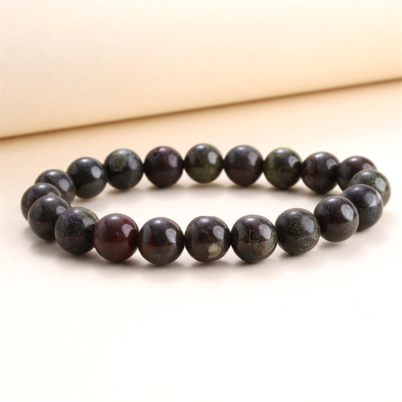 Buddha Stones Natural Stone Quartz Healing Beads Bracelet - 8mm - Dragon Blood Stone - image 26