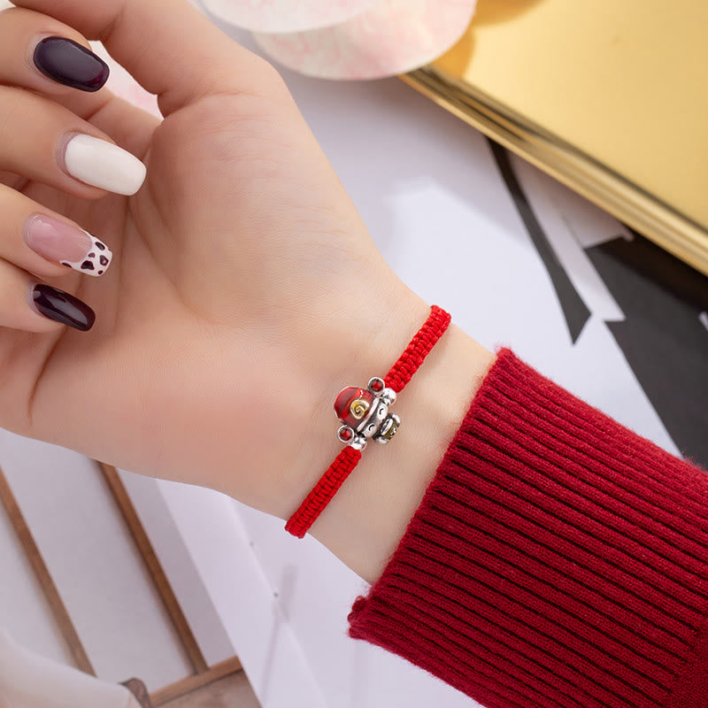 Buddha Stones God of Wealth Handmade Thread Luck Strength Braid Bracelet - image 3