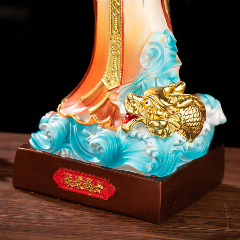 Buddha Stones Bodhisattva Nuwa Protection Resin Statue Home Decoration - image 7