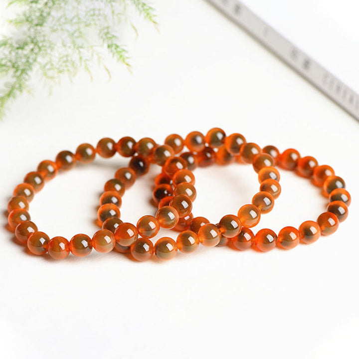 Buddha Stones Natural Colorful Candy Agate Harmony Strength Bead Bracelet - image 16