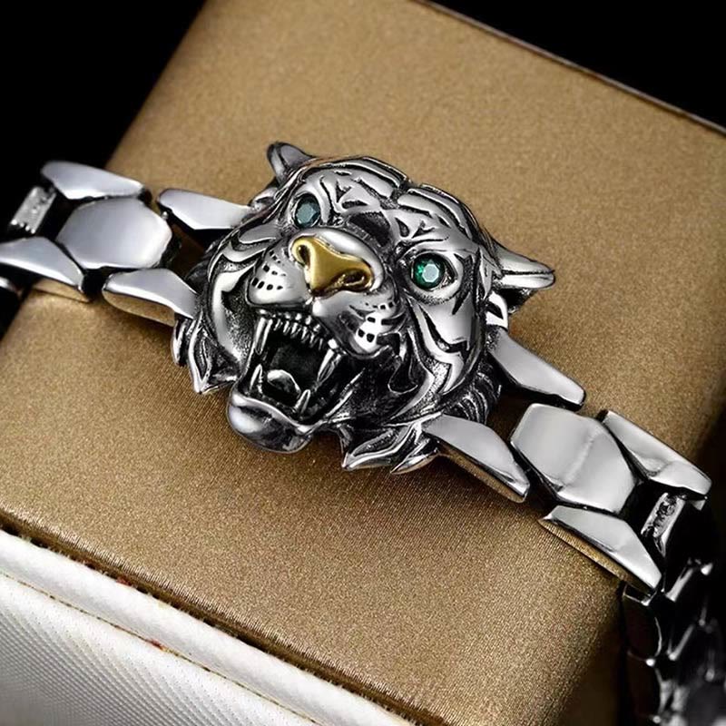 Buddha Stones Tiger Head Design Healing Bracelet - image 3