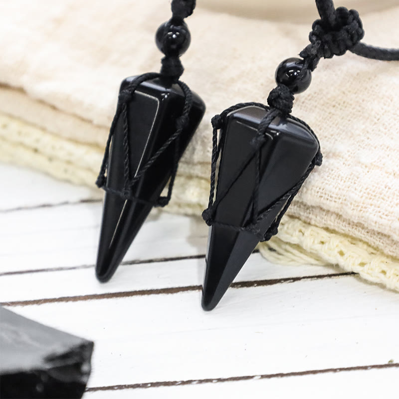 Buddha Stones Natural Stone Pointed Pendant Necklace - image 7