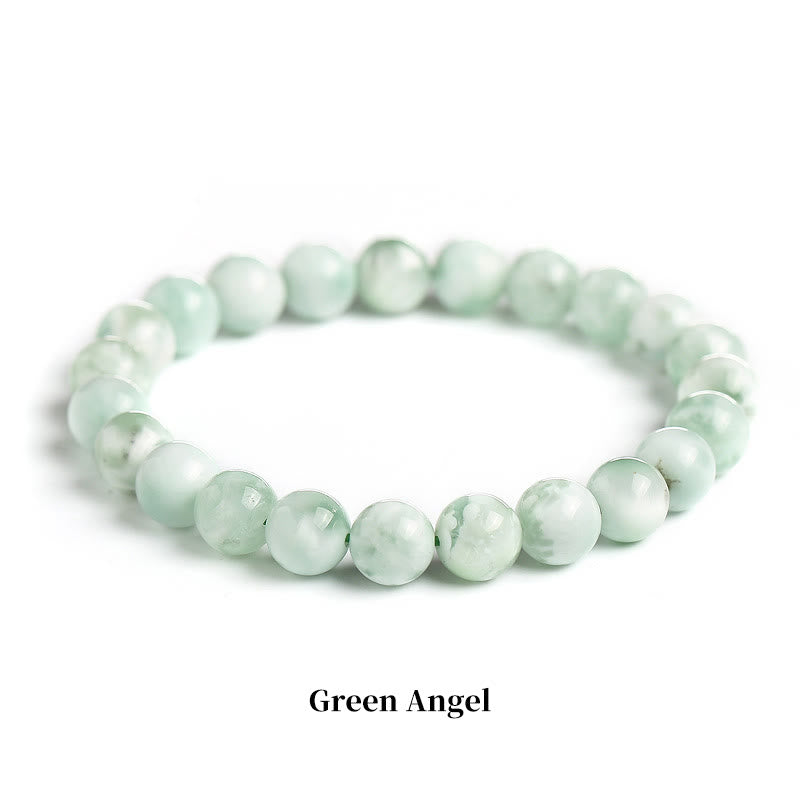 Buddha Stones Natural Stone Quartz Healing Beads Bracelet - 8mm - Green Angel - image 76