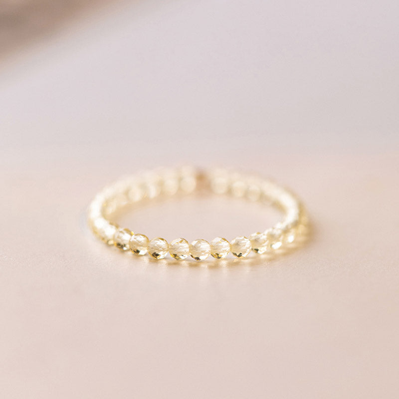 Buddha Stones Natural Citrine Happiness Prosperity Ring - image 8