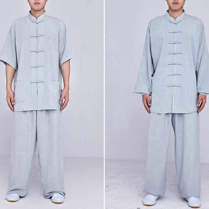 Buddha Stones Meditation Zen Prayer Spiritual Tai Chi Qigong Practice Unisex Embroidery Clothing Set - image 31