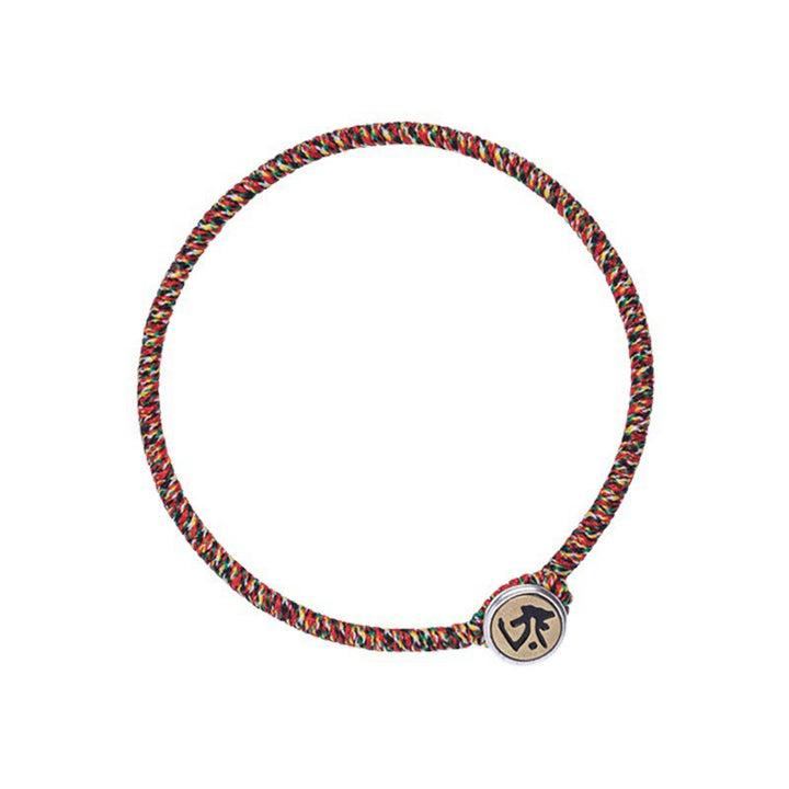 Buddha Stones Handmade 925 Sterling Silver Chinese Zodiac Natal Buddha Protection Colorful Rope Bracelet - image 17
