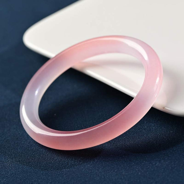 Buddha Stones Pink Crystal Love Warmth Bracelet Bangle - image 5