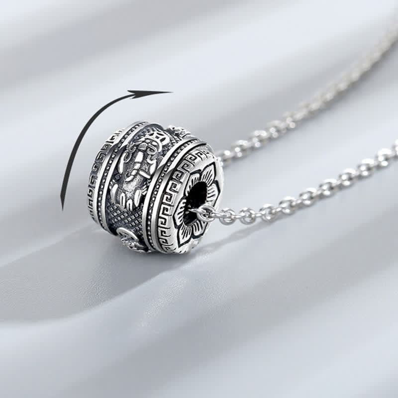 Buddha Stones PiXiu Luck Wealth Rotatable Necklace Pendant - image 5