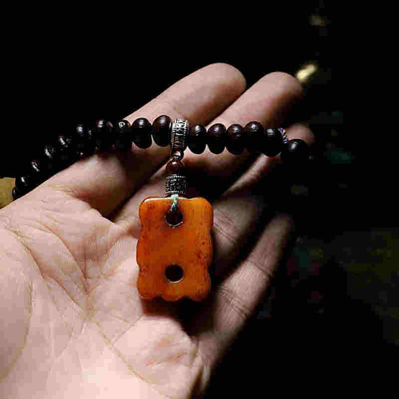 Buddha Stones Tibet 108 Mala Beads Purple Bodhi Seed Bagua Vajra Auspiciousness Bracelet - image 13