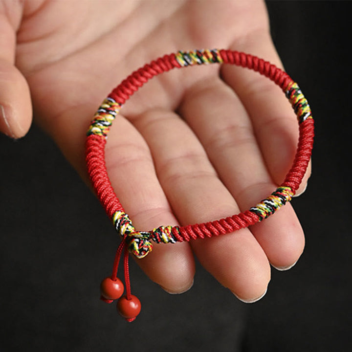 Buddha Stones Five Colors King Kong Knot String Protection Luck Bracelet - image 2