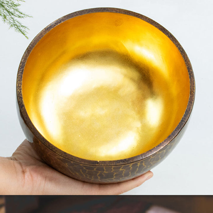 Tibetan Meditation Sound Bowl Handcrafted Healing Yoga Mindfulness Singing Bowl Set - image 10