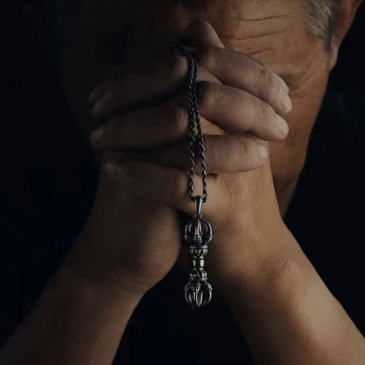 Buddha Stones Tibetan Dorje Vajra Design Wealth Necklace Pendant - image 7