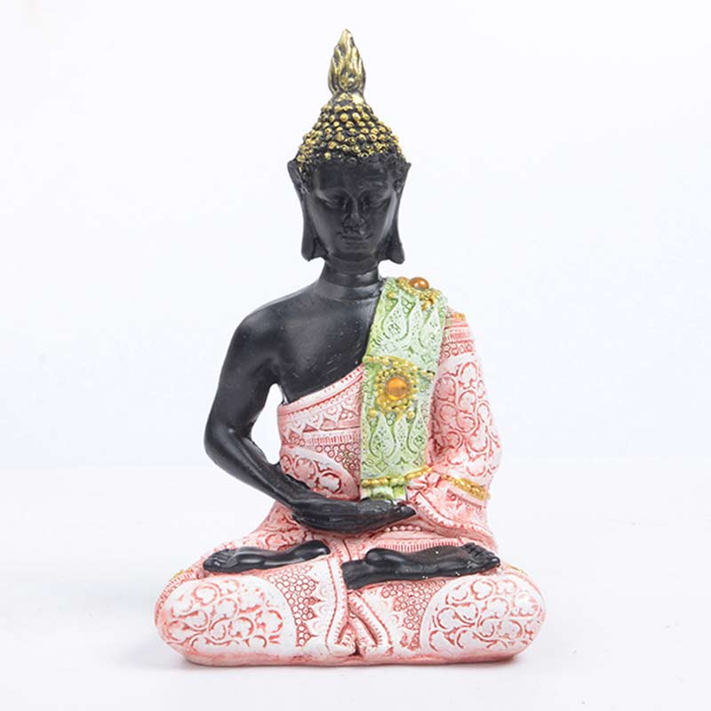 Buddha Stones Tibetan Buddha FengShui Decoration - Pink - image 0