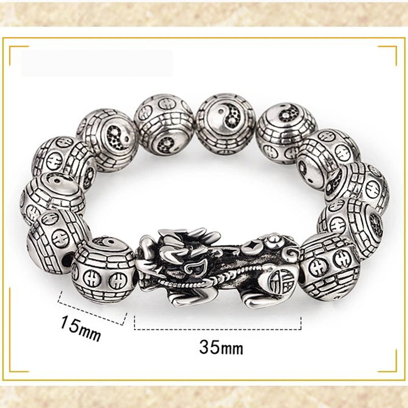 Buddha Stones Tibetan FengShui PiXiu Wealth Bracelet - 15mm - image 3