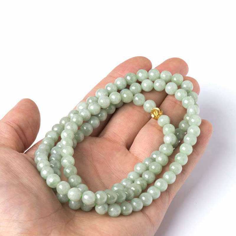 108 Beads Jade Luck Bracelet Mala - image 2