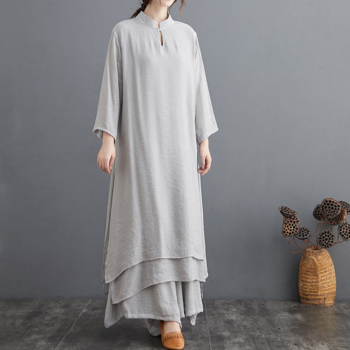 Buddha Stones Simple Pattern Meditation Prayer Spiritual Zen Practice Yoga Clothing Women's Set - image 12