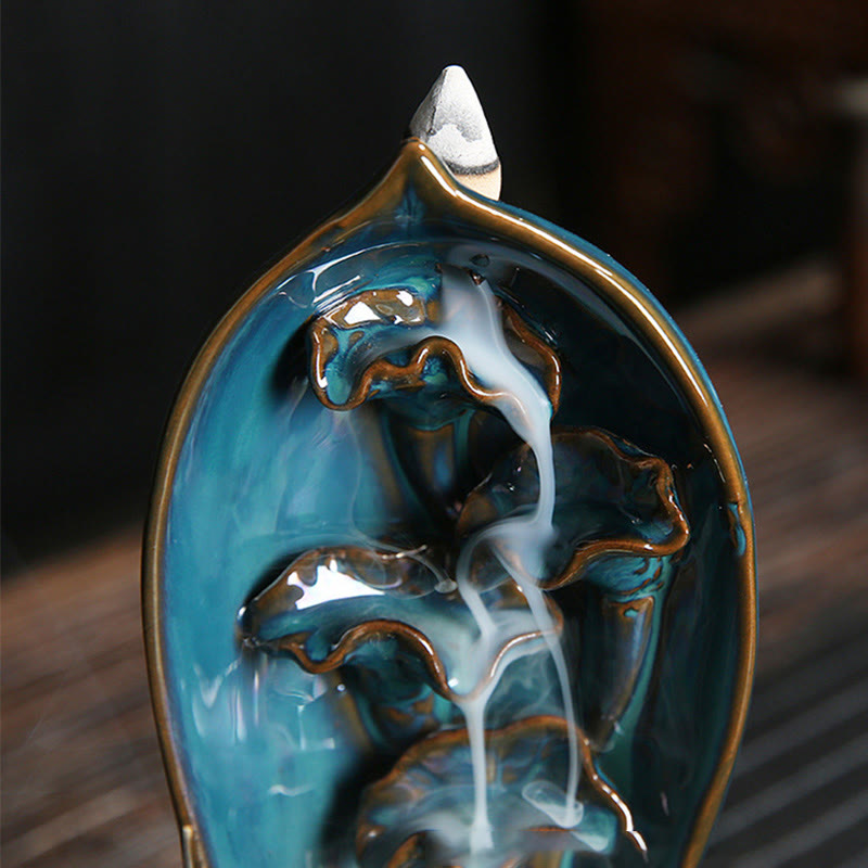 Buddha Stones Waterfall Incense Burner Backflow Incense Holder - image 7