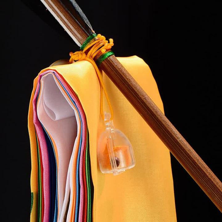 Tibetan Eight Auspicious Symbols Lucky Arrow Home Decoration Prayer Flag - image 7
