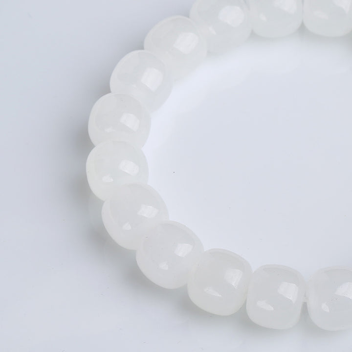 Buddha Stones Gradient Jade Luck Blessing Bracelet - image 13