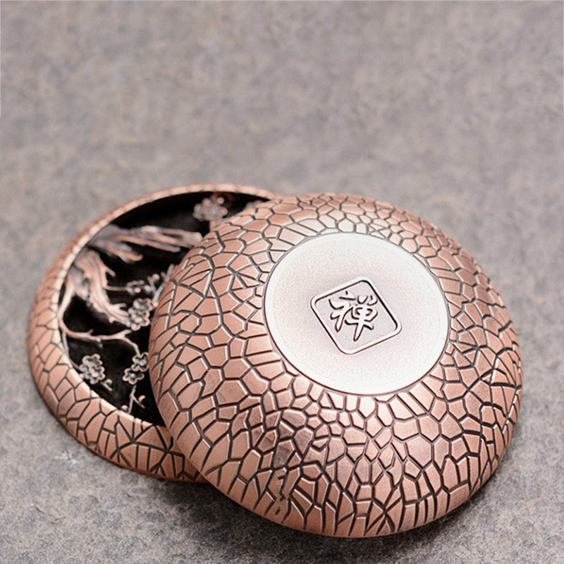 Plum Flower Orchid Chrysanthemum Pattern Peace Incense Burner Decoration - image 3