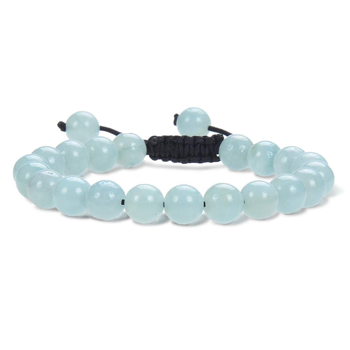 Buddha Stones Natural Healing Power Gemstone Crystal Beads Unisex Adjustable Macrame Bracelet - Amazonite - image 5
