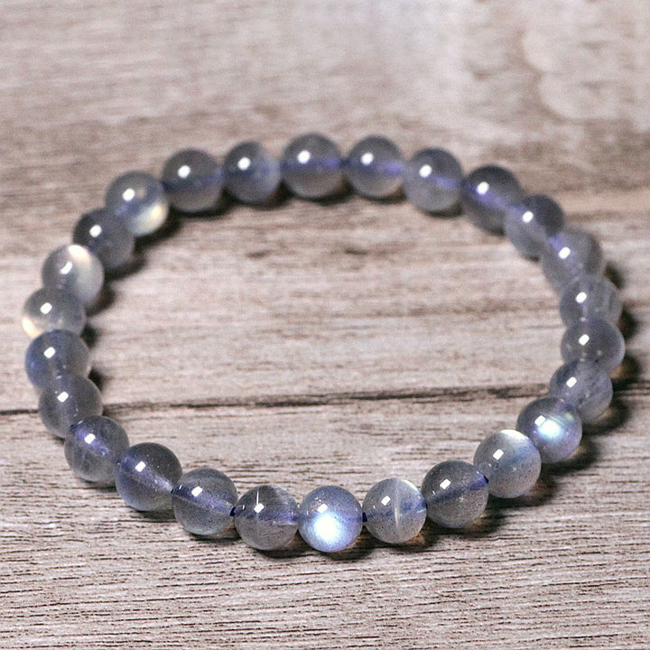 Buddha Stones Natural Moonstone Calm Positive Bracelet - 7mm - image 6