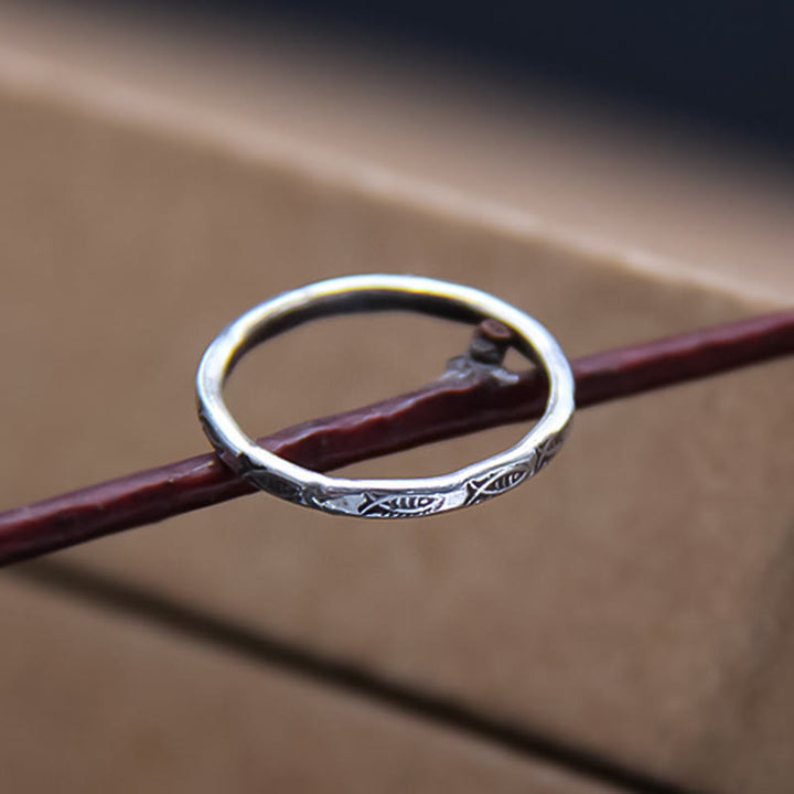 Buddha Stones 925 Sterling Silver Luck Koi Fish Wealth Ring - image 6