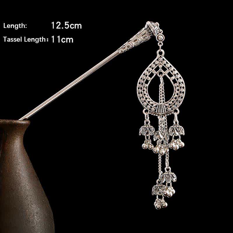 Water Drop Lily of the Valley Flowers Tassels Confidence Hairpin - image 13