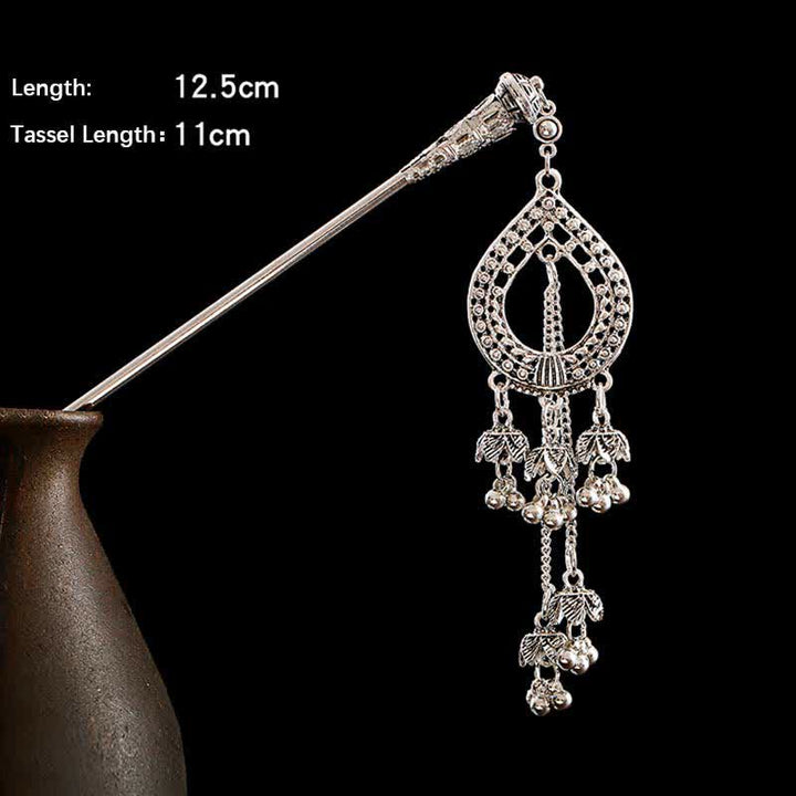 Water Drop Lily of the Valley Flowers Tassels Confidence Hairpin - image 13
