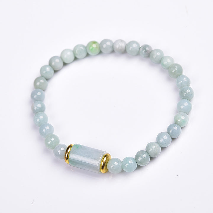 Buddha Stones Natural Jade Luck Prosperity Bracelet - image 5