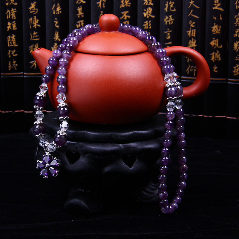 Buddha Stones Tibetan Amethyst Blessing Bracelet - image 2