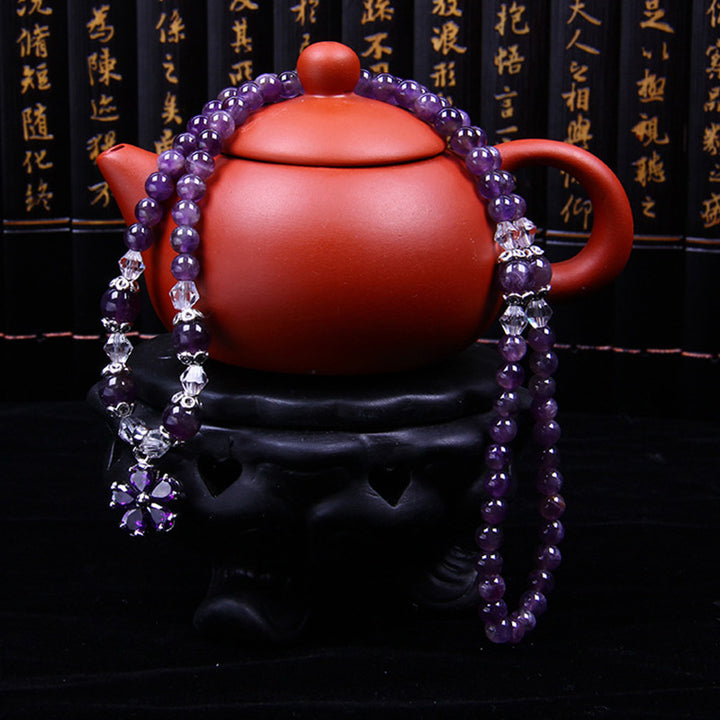 Buddha Stones Tibetan Amethyst Blessing Bracelet - image 2