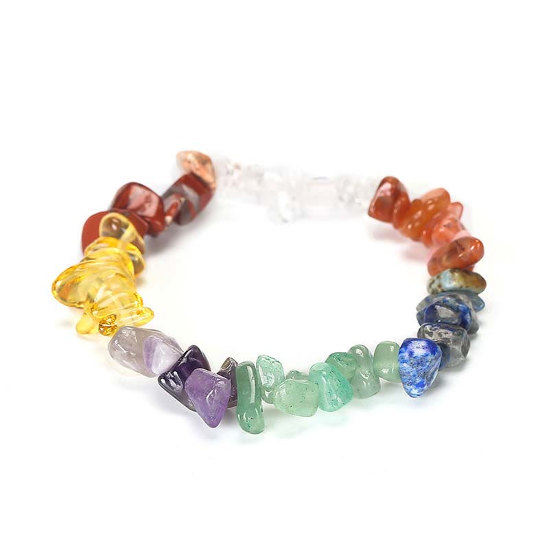 Natural Irregular Shape Crystal Stone Warmth Soothing Bracelet - image 58