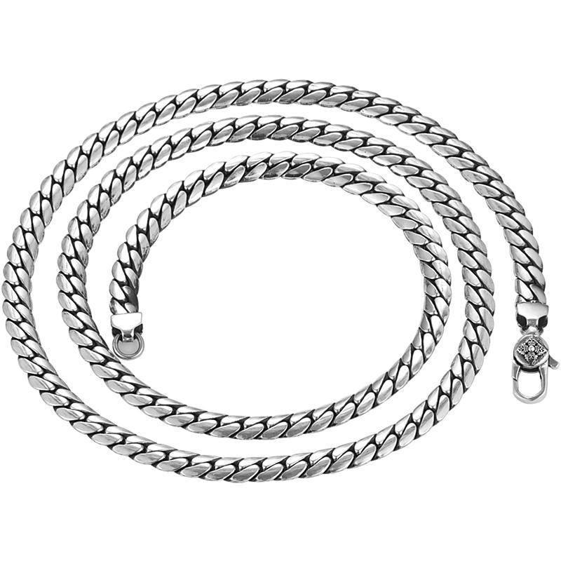 Buddha Stones Double Dorje Vajra Strength Punk Copper Chain Bracelet Necklace - image 17