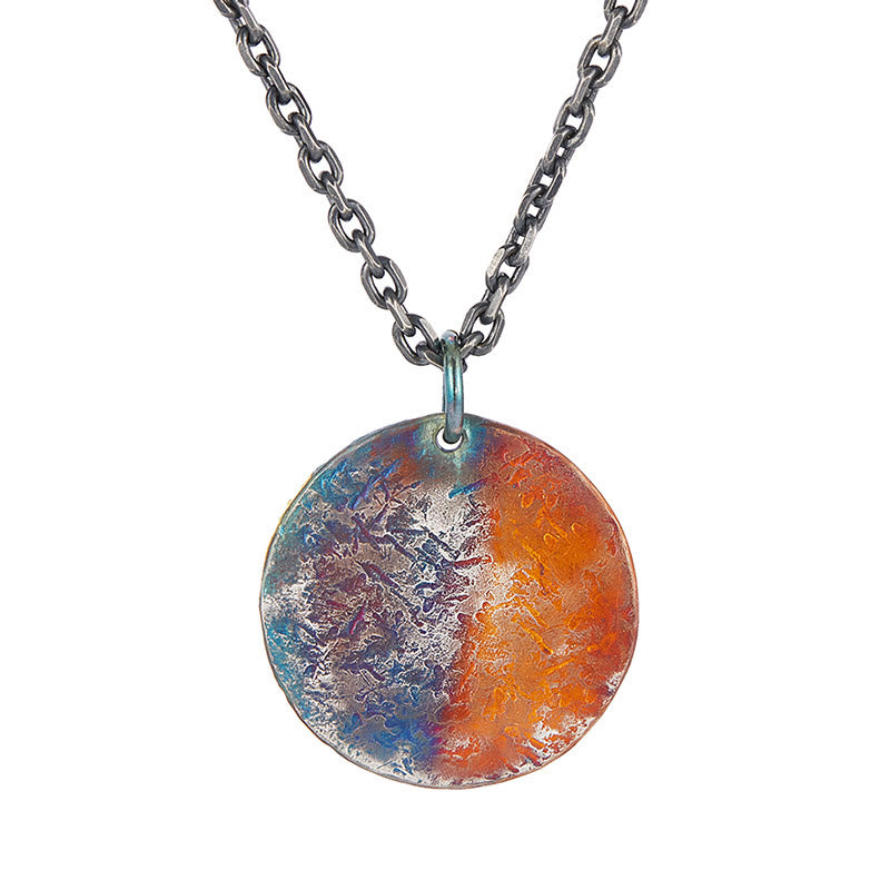 Buddha Stones 999 Sterling Silver 24K Gold Half Demon Half Buddha Compassion Necklace Pendant - image 4