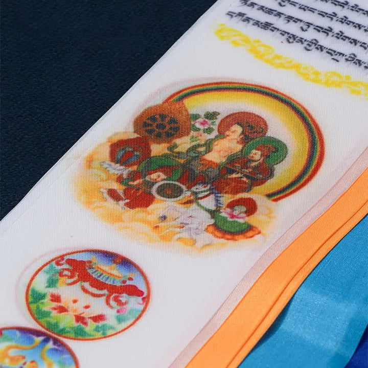 Tibetan Eight Auspicious Symbols Lucky Arrow Home Decoration Prayer Flag - image 4