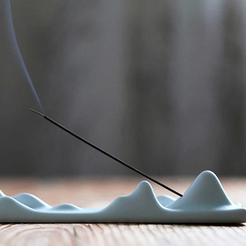 Buddha Stones Mountain Cloud Meditation Balance Incense Holder - image 8