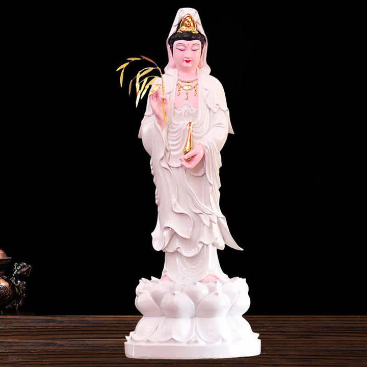Buddha Stones Chenrezig Bodhisattva Avalokitesvara Figurine Harmony Resin Statue Home Decoration - image 7